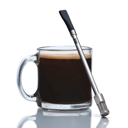 Koffie Straw MOCHA in both sizes (2 straws: 8, 10, and a brush)