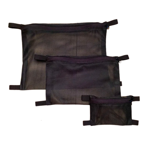 Flat Mesh Zipper Pouches by PackbackDesigns – Garage Grown Gear