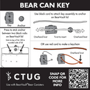 Bear Can Key by Chicken Tramper Gear