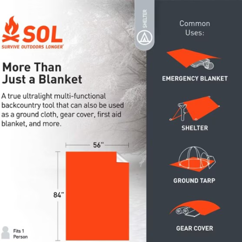 Emergency Blanket by SOL many uses