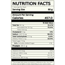 Good Detour Panner Scramble nutrition facts label 