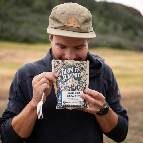 Green Chile Cheddar Grits by Farm to Summit