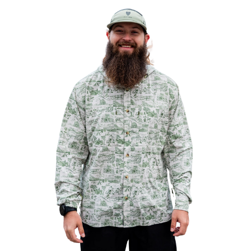 Jolly Gear Triple Crown Button Down Thru-Hiking Sun Shirt Hoodie Review GGG Garage Grown Gear