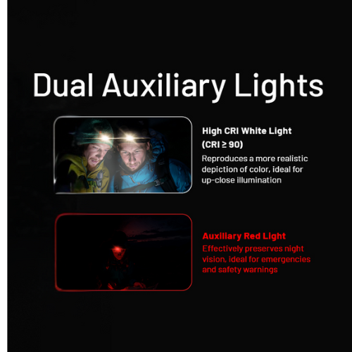 dule auxiliary lights and red light 