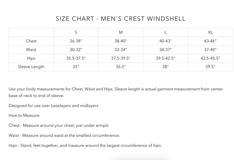 Men's Crest Windshell by Katabatic Gear