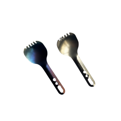 Stubby Titanium Spork by Brautigam Expedition Works