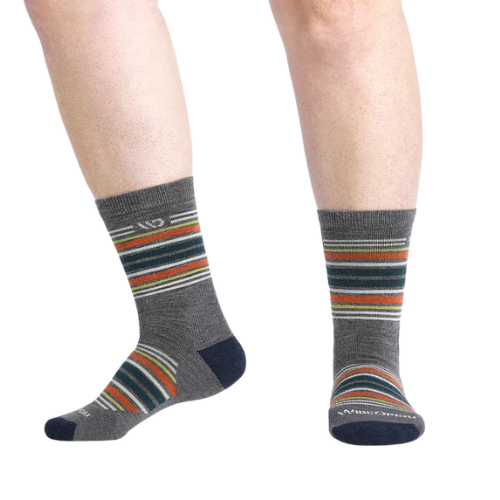 Men's Solid Cushioned Micro Crew Socks by WIDE OPEN® Socks