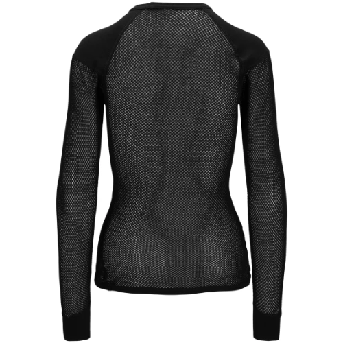 back view of long sleeve mesh shirt 